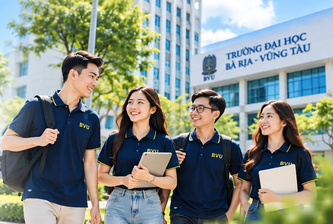 Sinh viên BVU trong khuôn viên Trường Đại học Bà Rịa – Vũng Tàu