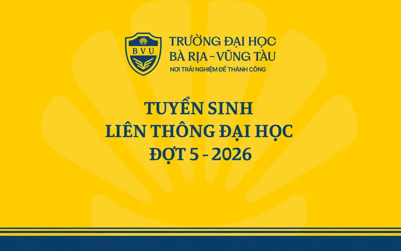 Thông báo tuyển sinh liên thông đại học đợt 5 năm 2026