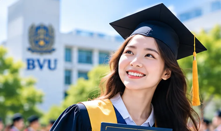 Tân cử nhân BVU nhận bằng tốt nghiệp